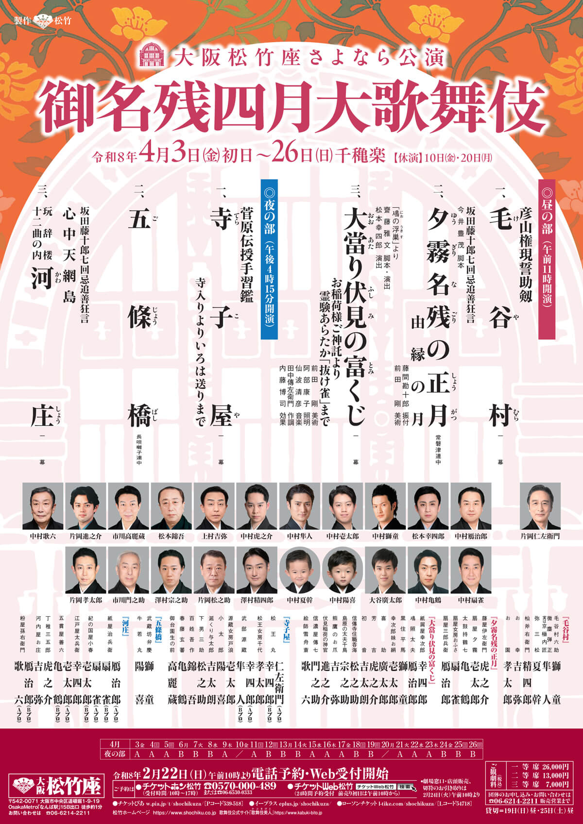 御名残四月大歌舞伎